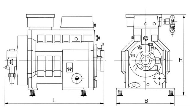 semi-hermetic dwm copeland compressor,Copeland Compressor DWM D2DL-40X