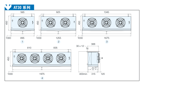 Air coolers&Freezers small and medium unit coolers models at302c4