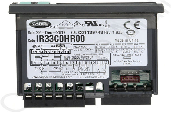8A CCC Temperature Humidity Controller Carel IR33C0HR00