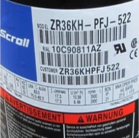 Buy 1.24L Refrigeration Copeland Scroll Compressor R22 ZR36KH-TFD-522 3HP online manufacture