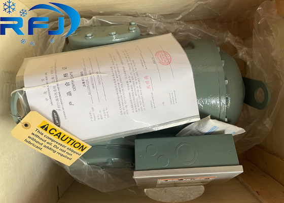 Buy Low Temperature 06ER099 Carlyle Semi Hermetic Compressor 30HP 50Hz Green/Grey Color online manufacture