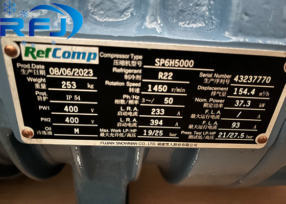 Buy RefComp Semi Hermetic Compressor SP6H5000 Original New online manufacture