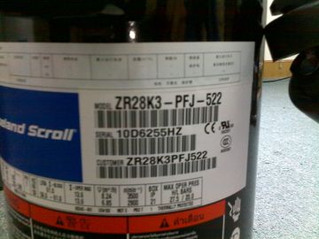 Buy Copeland Air Conditioning Scroll Compressor ZR28K3-PFj-522 220V/50HZ,265V/60HZ 1phase online manufacture