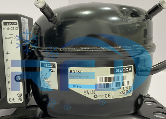 Buy BD35F Hermetic Piston Refrigeration Compressor R134a 100-240V/50-60Hz online manufacture