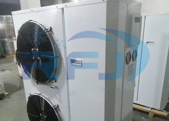 Buy Double Fan Box Unit Medium-High Temperature Refrogeration Condensing Unit R404A R22 online manufacture
