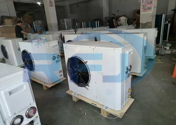 Buy Single Fan Outer Rotor Box Type Unit Medium-High Temperature Refrogeration Condensing Unit R404A R22 online manufacture