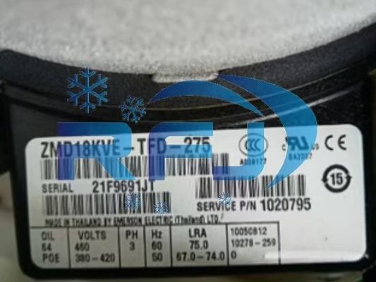 Buy Scroll Refrigeration Compressor ZMD18KVE-TFD-275 Refrigerant R410A online manufacture