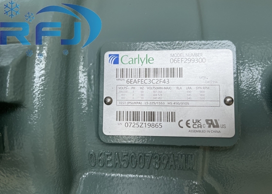 Buy Industrial Grade Carlyle 06EF299300 Piston Compressor with Test PSI/KPA 3 PH online manufacture