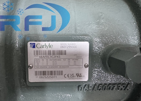 Buy 06EAFEC3C2F43 Carlyle Compressor  208/230V-3-60HZ And 400-460V-3-50/60HZ Power Supply online manufacture