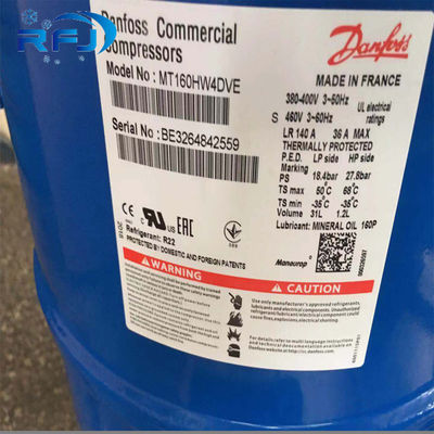 Buy Hermetic Reciprocating Industrial Refrigeration Compressor Maneurop MTZ22JC4BVE MTZ22-4VM 2HP R404/R134a online manufacture