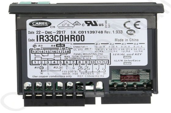 Buy 8A CCC Temperature Humidity Controller Carel IR33C0HR00 online manufacture