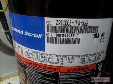 Buy 5HP Refrigeration Copeland scroll compressor ZR61KCE-TFD-522 China ( Mainland ) online manufacture