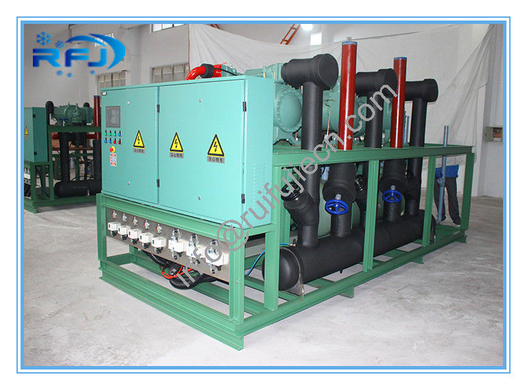 High Temperature Air Cooled Condensing Unit For Blast Freezer , Three