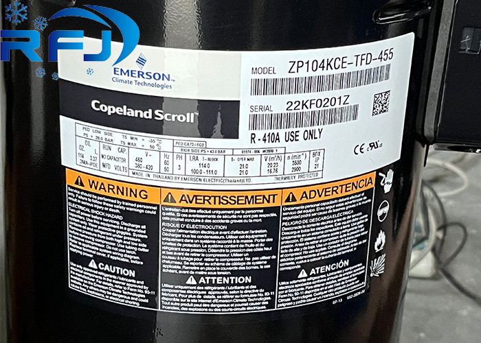 Zp 455 9HP Copeland R410a Scroll Compressor ZP104KCE-TFD-455 For HAVC