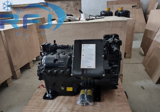  4RH1-2500-FSD-200 Semi-Hermetic Refrigeration Compressor 25HP with 4 Cylinders
