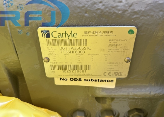 112KW Max Power Screw Compressor for 356 CFM Refrigerant R134A in Industrial Applications