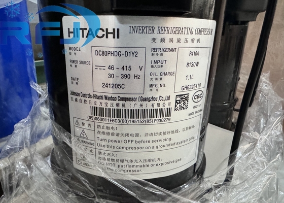 R410A Refrigerant AC Scroll Compressor HITACHI DC80PHDG-D1Y2 for Cooling Needs