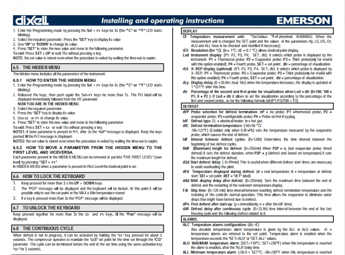 XR40CX-5N1C1 Dixell XR Series Digital Temperature Controller Housing Self Extinguishing ABS 4