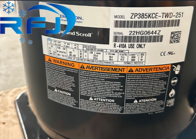 R410A Copeland Scroll Refrigeration Compressor ZP385KCE-TWD-251
