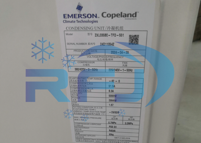 ZXL035BE-TFD-551 ZX Series Condensing Unit Refrigeration